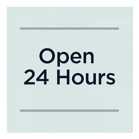 Cgsignlab | פתח 24 שעות -טלוף בסיס נצמד חלון | 16 x16